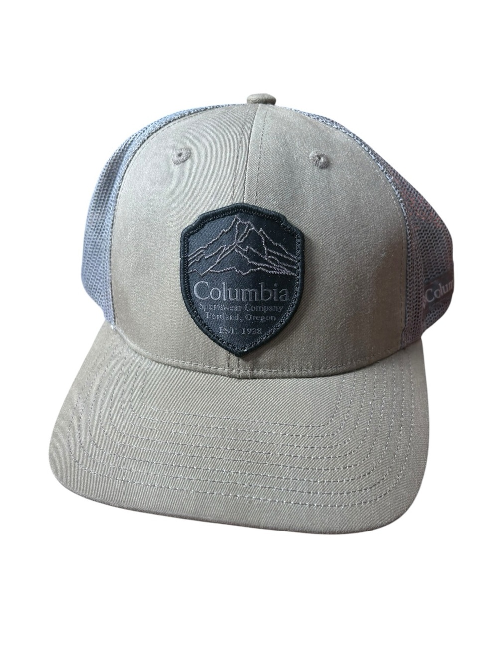 Columbia Olive Drab Green Mesh Snapback Hat Cap